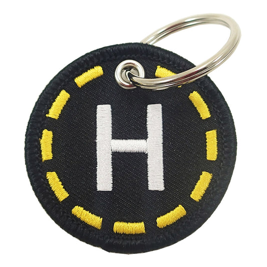 Embroidered Helipad Keychain