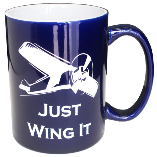 "Just Wing It" Mug - Royal Blue